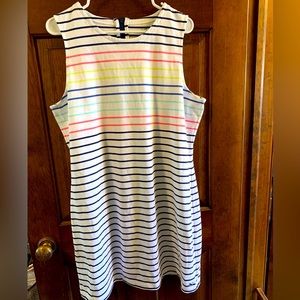 NWT, Vineyard Vines Striped Knit Shift Dress, size XL